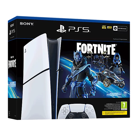PlayStation®5 Digital Edition Console - Fortnite® Cobalt Star Bundle (model group - slim)*
